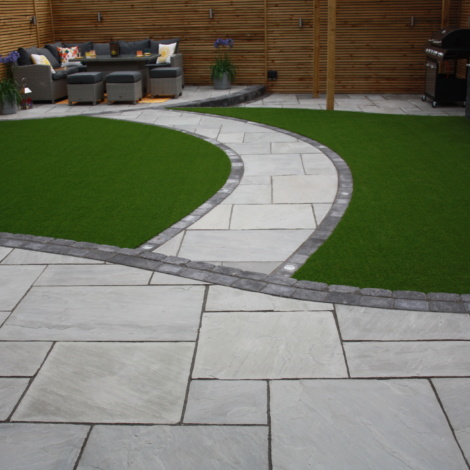 Grey Sandstone Patio Paving Slabs Classicstone Promenade Natural Paving