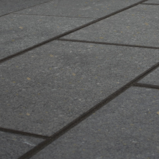 Black Paving Stones Set With Pavetuf Jointing Compound
