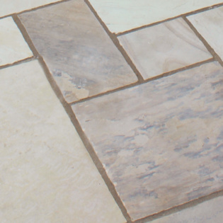 Natural Stone Paving Set With Pavetuf Buff Jointing Compound