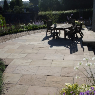 Natural Paving Classicstone Lakeland Patio Seating Space