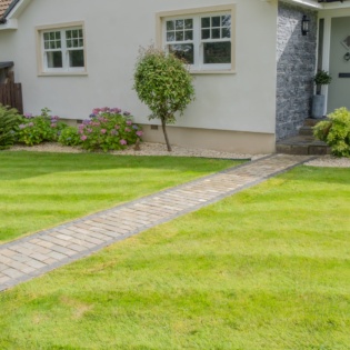 Natural Paving Cobblestone Meadow and Ebony Garden Path