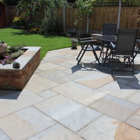 York Stone Sandstone Patio Paving Slabs (Classicstone Yorkshire Blend ...