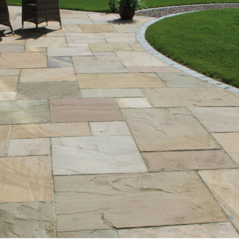 Buff Sandstone Patio Paving Slabs (Classicstone Harvest) - Natural Paving